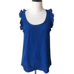 Pins and Needles Anthropologie Blue Sleeveless Blouse tank top XS
